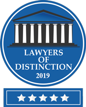 Lawyers of Distinction 2019 badge
