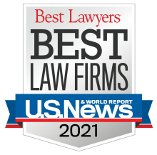 U.S. News Best Law Firms 2021 badge