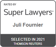 Rated by Super Lawyers | Juli Fournier | Selected in 2021 | Thomson Reuters