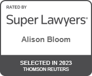 Rated by Super Lawyers | Alison Bloom | Selected in 2023 | Thomson Reuters